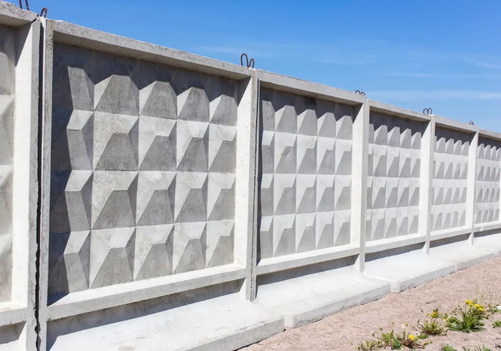 Ogrodzenie betonowe pelne